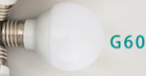 Milky White Glass LED Bulb Warm White Light Source