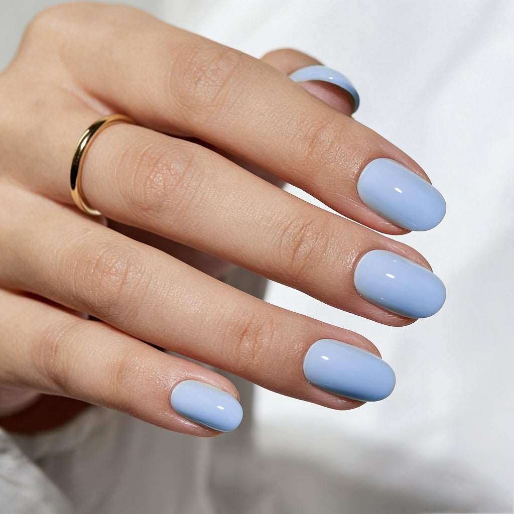 Les ongles artificiels en forme d'amandes longs de couleur solide pour femmes