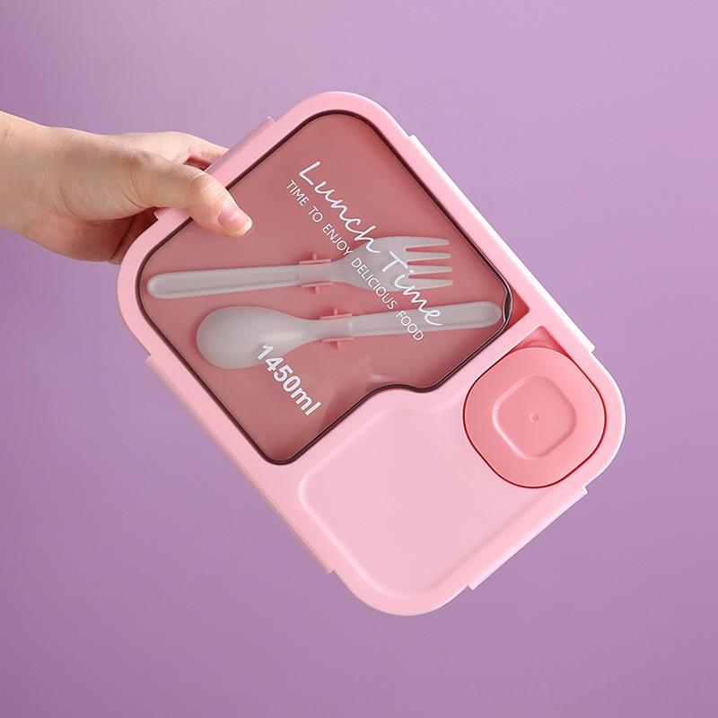 Boîte à Bento de style japonais avec compartiments est micro-ondes-safe