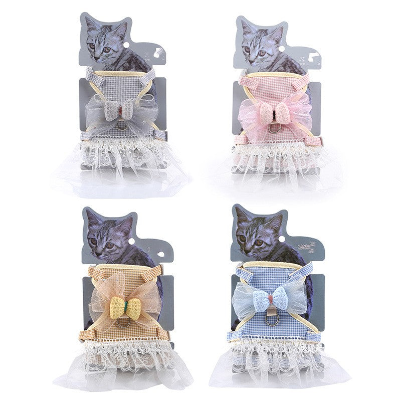 Robe de princesse en dentelle pour animaux de compagnie