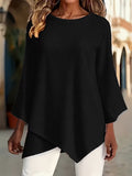 Blouse à gaufres à manches courtes pour femmes avec style élégant