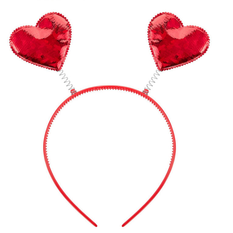 Accessoires de bandeau Cœur Rouge Trois dimensions