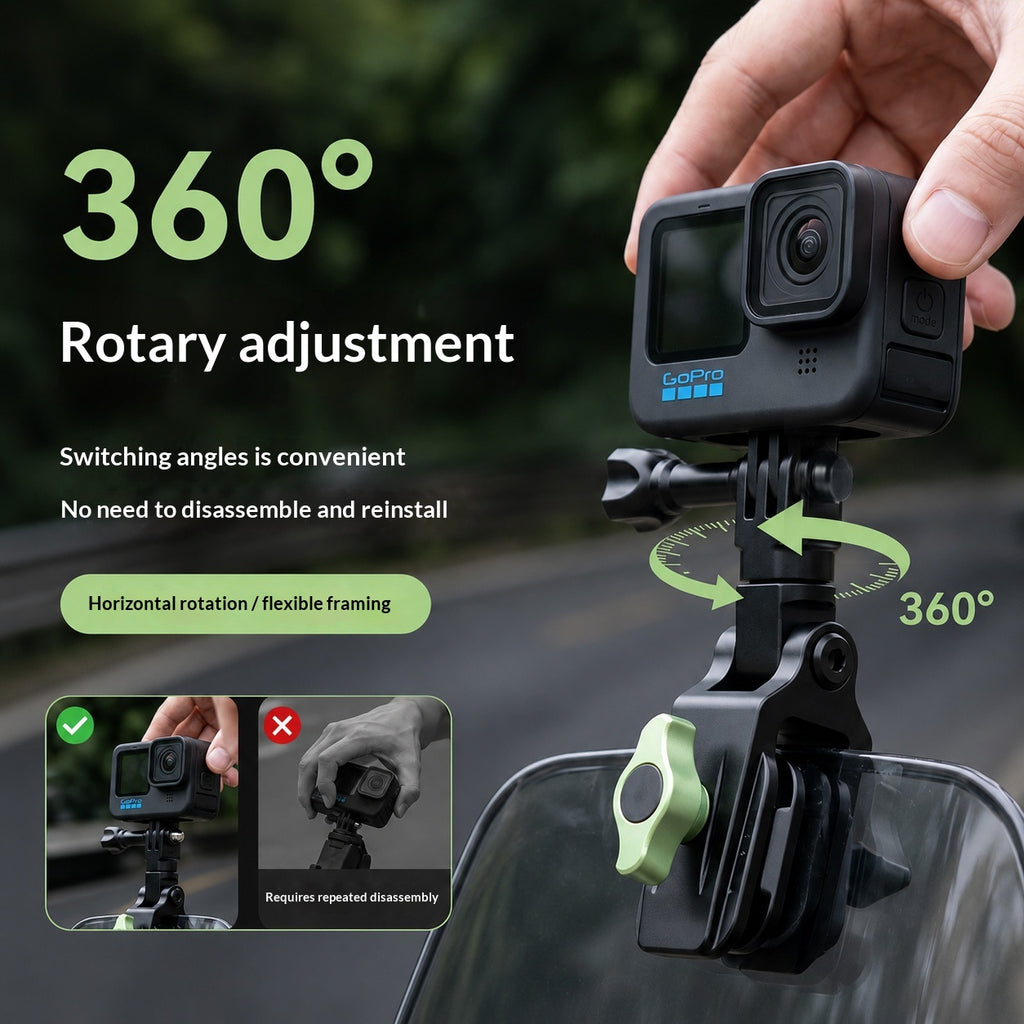 Alliage d'aluminium Montage fixe à 360 degrés pour la production de films à vélo