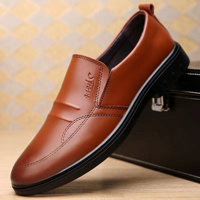 Hommes Respirant Casual Chaussures en cuir d'affaires et polyvalent