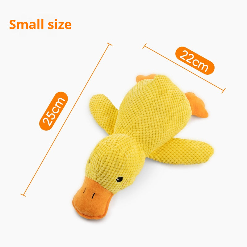 Jouet en peluche chien calmant Canard farci Jouets en peluche Jouet à croquer Squeaky pour chiot Dents de chien Clea