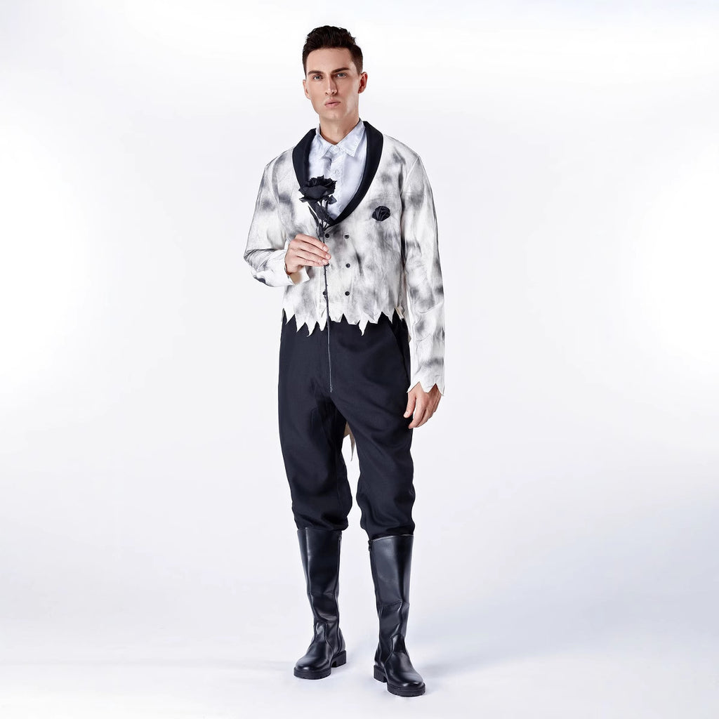 Déguisement d'Halloween Horreur couple amour spirituel Cosplay vêtements