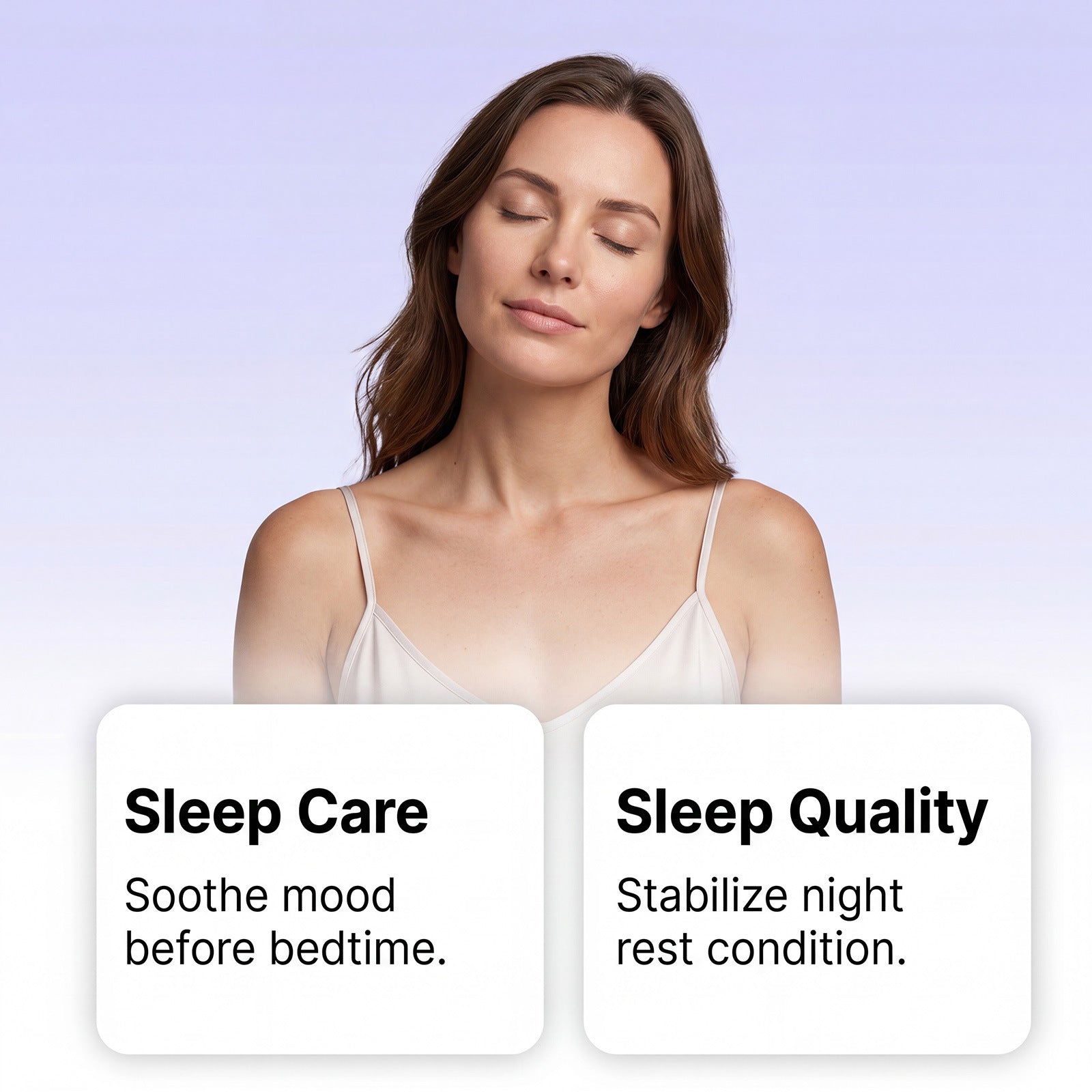 Ingrédients doux Nurture Repos Nuit Portable Sommeil Confortable et oral Dissolvi