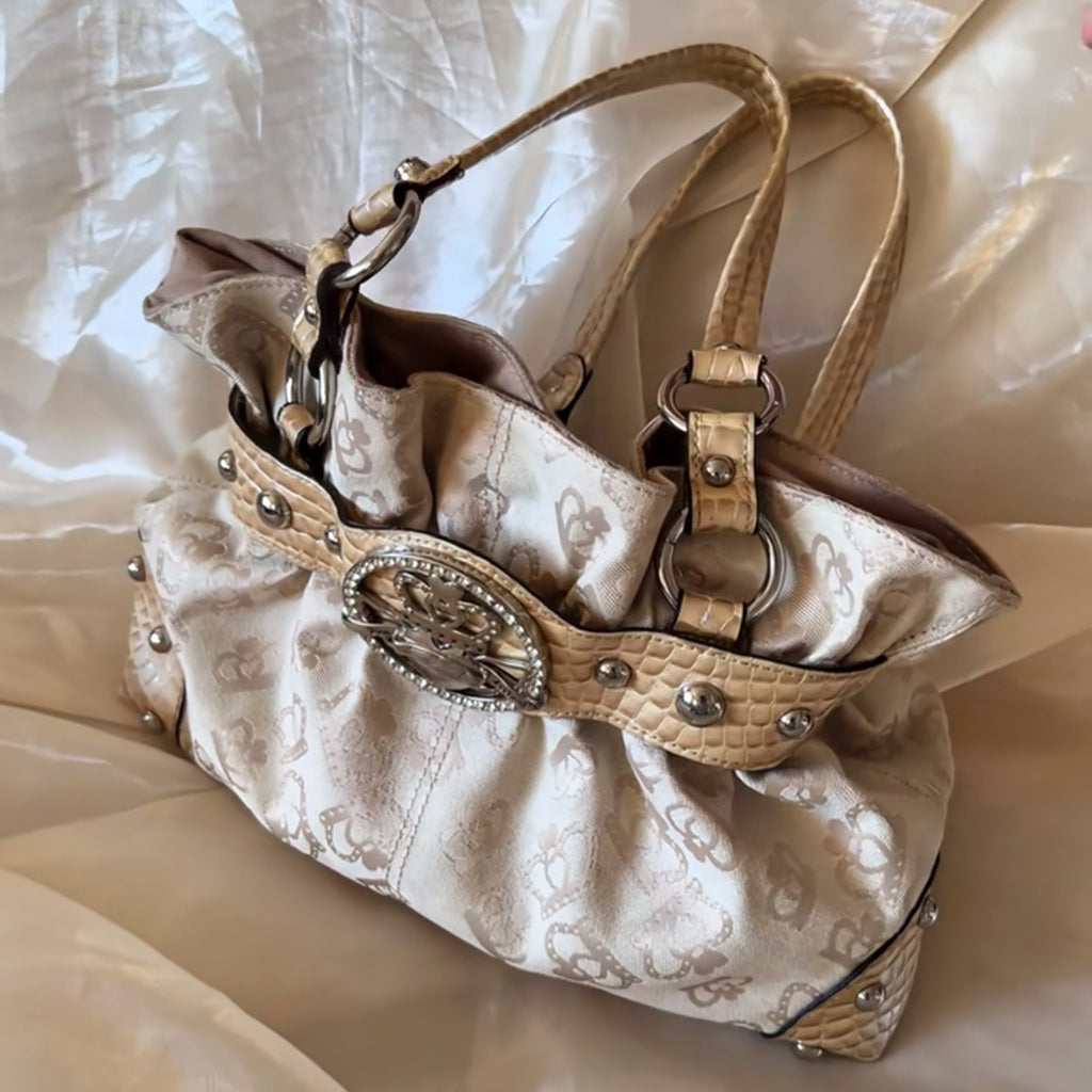 Sac de bowling plissé pour femmes