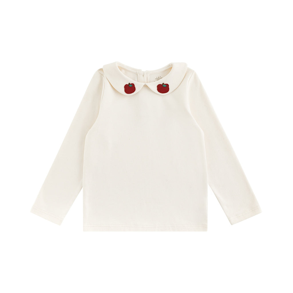 Filles Étiquette de dessin animé Col rond Chemise de bas