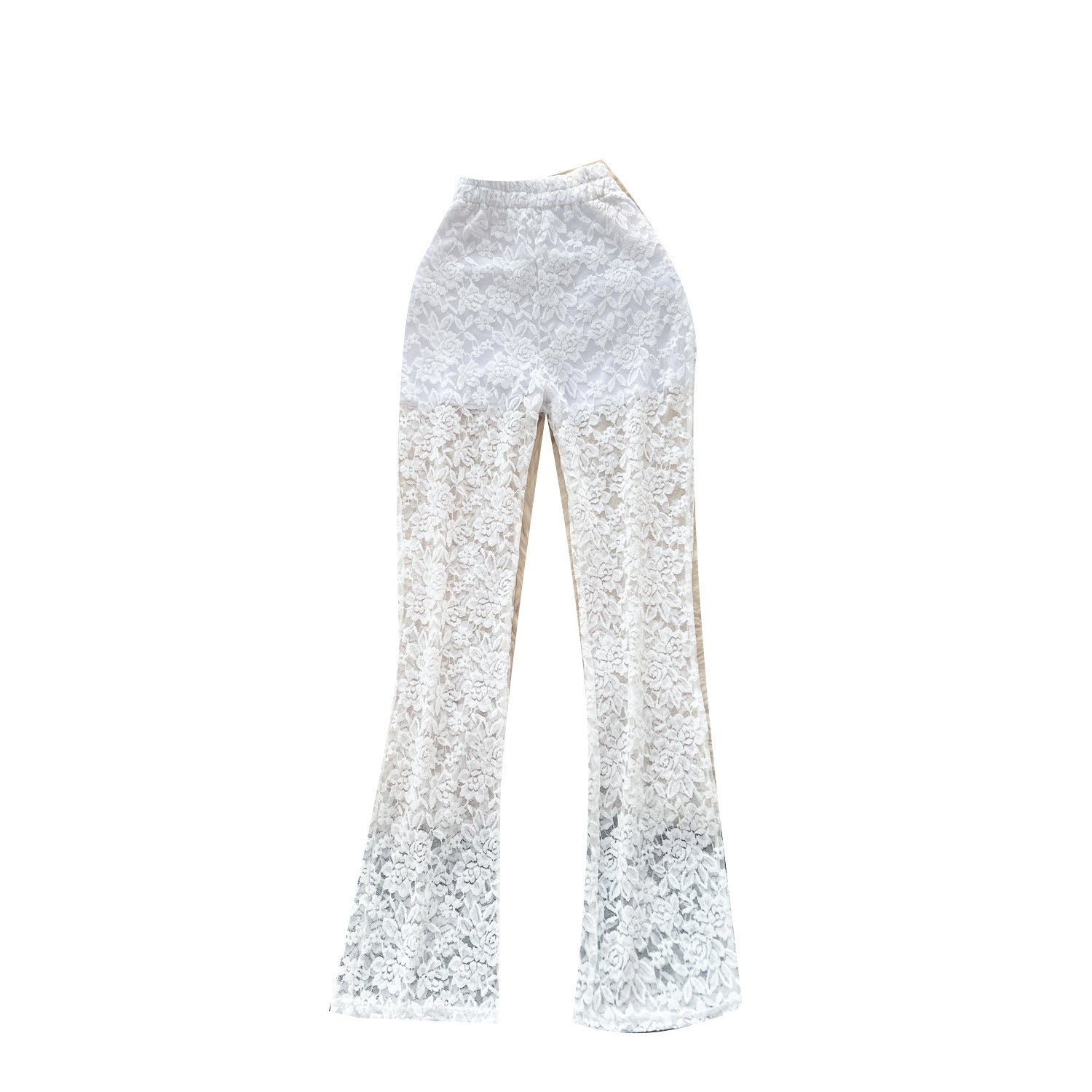 Pure et séduisante Pantalon de dentelle mince et polyvalente Casual et serré