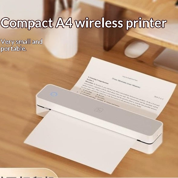 MT610 Imprimante thermique portable sans fil Bluetooth A4 pour documents maison et bureau