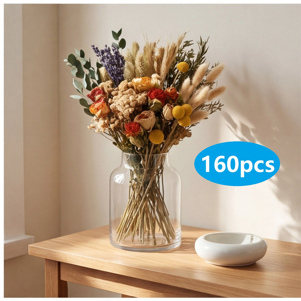 Set de bricolage de fleurs séchées de 160 pièces
