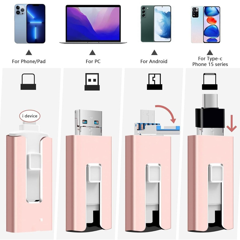 Multifonctionnel 2T High Speed Thumb Drive 1T Téléphone portable U-disque
