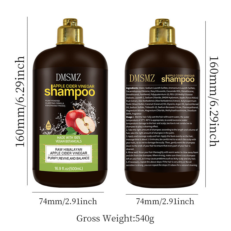 Le shampooing du cidre de pomme améliore les frisottis capillaires Et la sécheresse