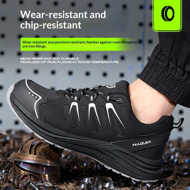 Quatre saisons Anti Smash Puncture résistant au travail chaussures de sécurité pour les hommes