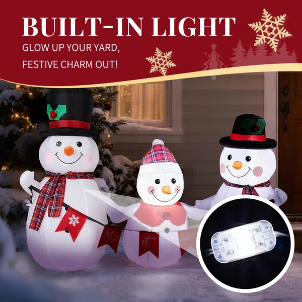 6.2FT Décoration gonflable de Noël éclairé