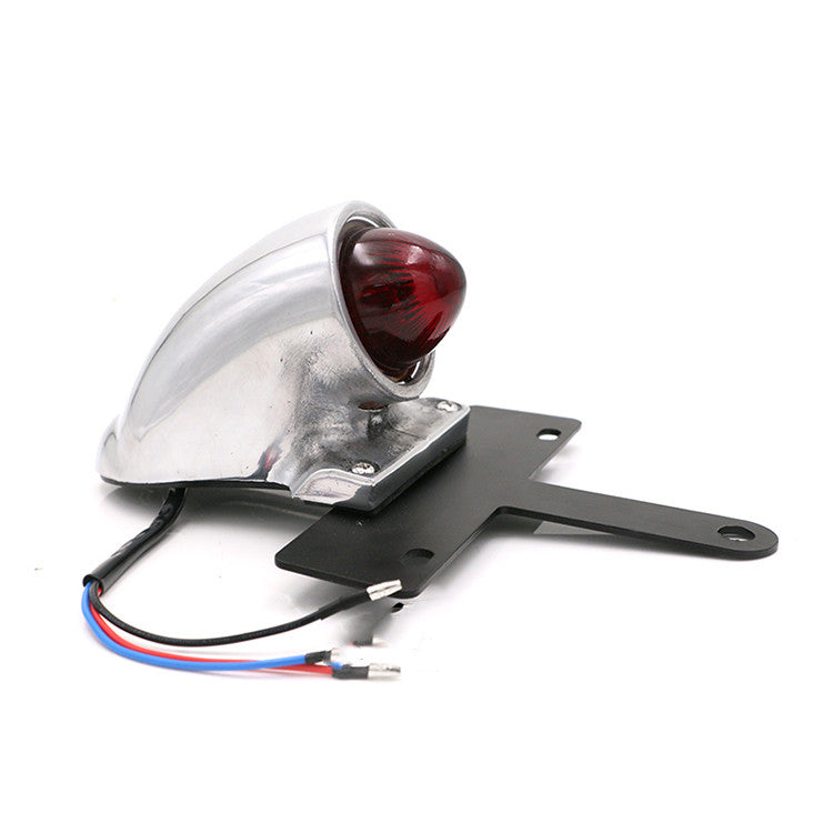 Moto modifié alliage d'aluminium poli Electroplating Lucas Taillight Lampe de frein