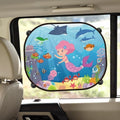 Set de 2 parasols de fenêtre de voiture avec 8 ventouses