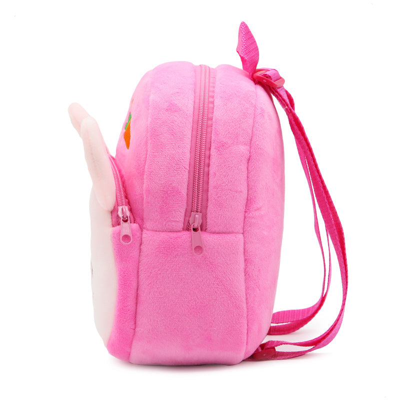 Cute Cartoon Animal Radish Rabbit Plush Sac à dos