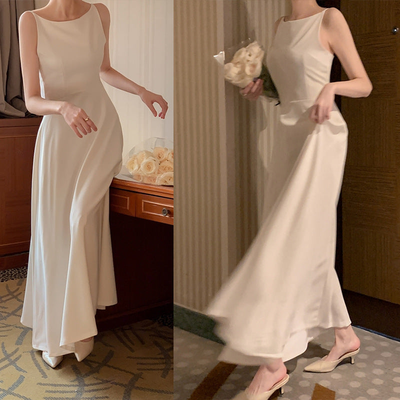 Robe de taille sans manches sans épaule