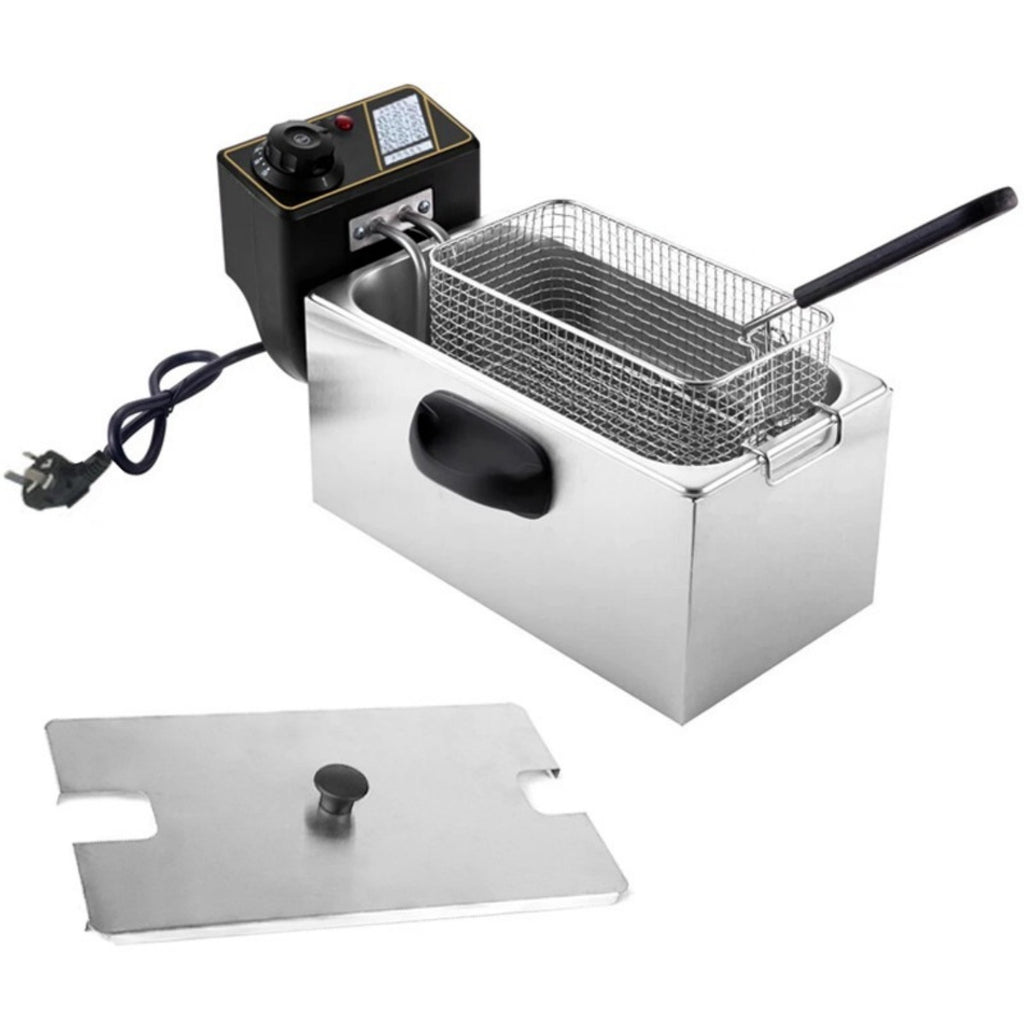 4L 2KW Commercial Electric Deep Fat Chip Fryer Fry Tank Acier inoxydable UK Stock