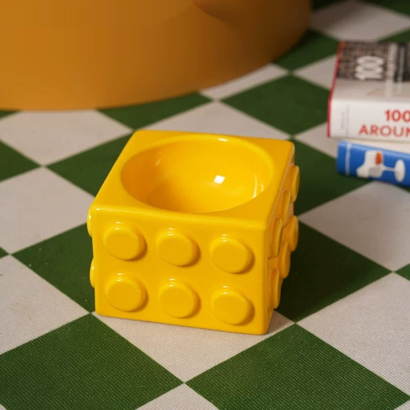 Block Pet Ceramic Water Bowl