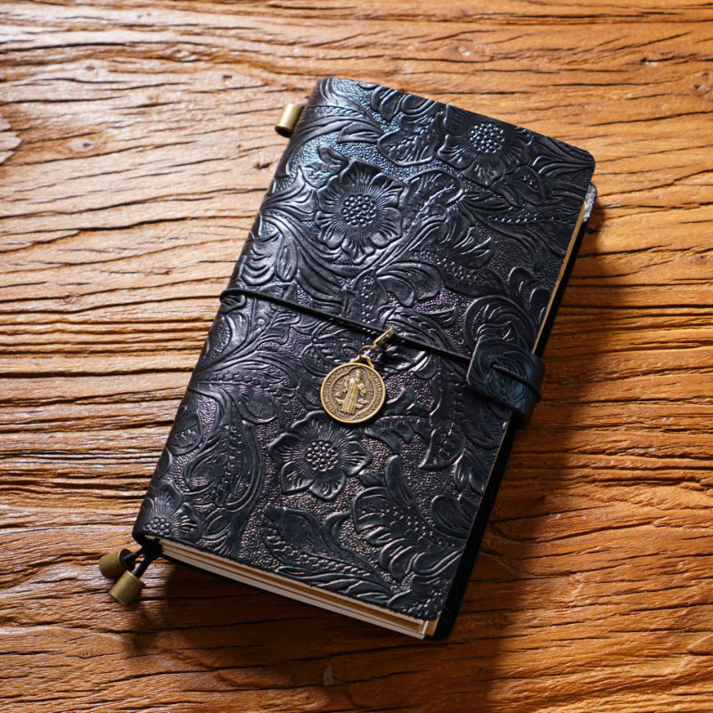 Creative Vintage Gravure Cowhide Voyage Notepad