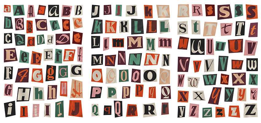 Stickers Anglais Lettres Et Nombres Symbole Etiquette Sticker Matière Décoration