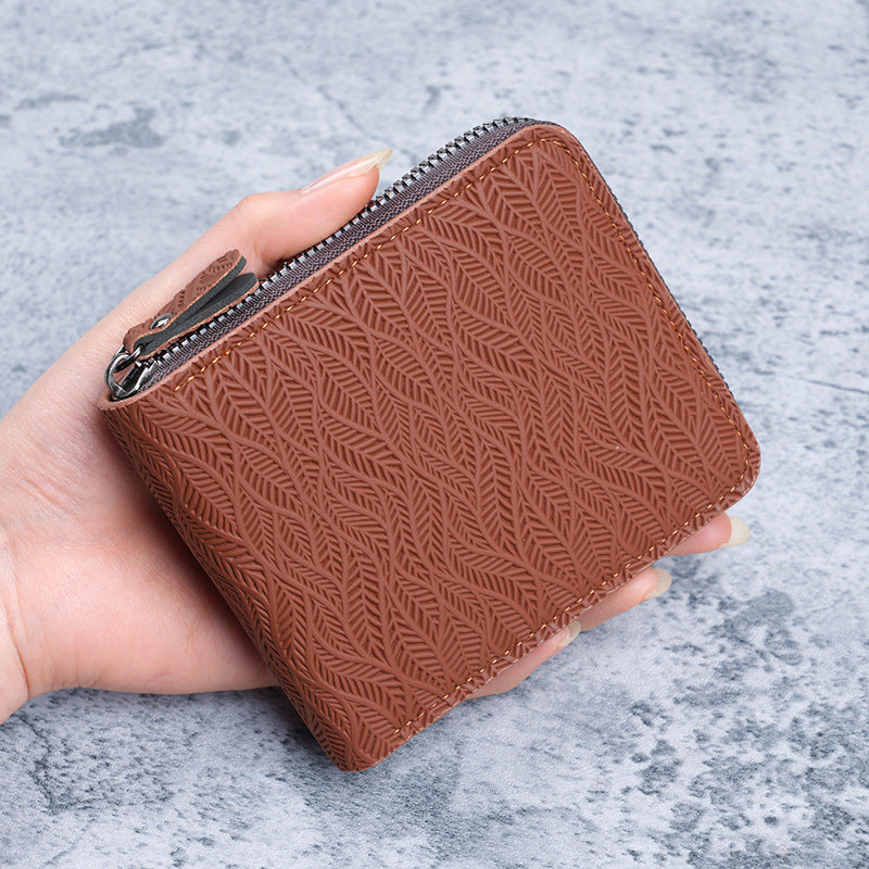 Porte-monnaie en cuir multi-cartes en cuir PU court pour hommes