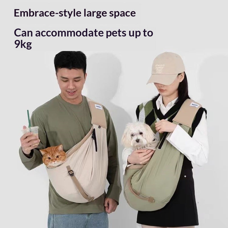 Pet Outing Tote Crossbody Carrier Sac à épaule portable Petit chien voyage