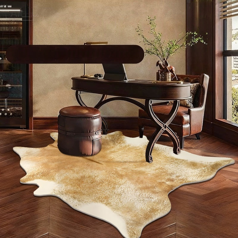 Motif de peau animale Soft Living Room Non Slip Rug