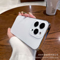 Étui de téléphone en acrylique givré Tpu électroplaqué