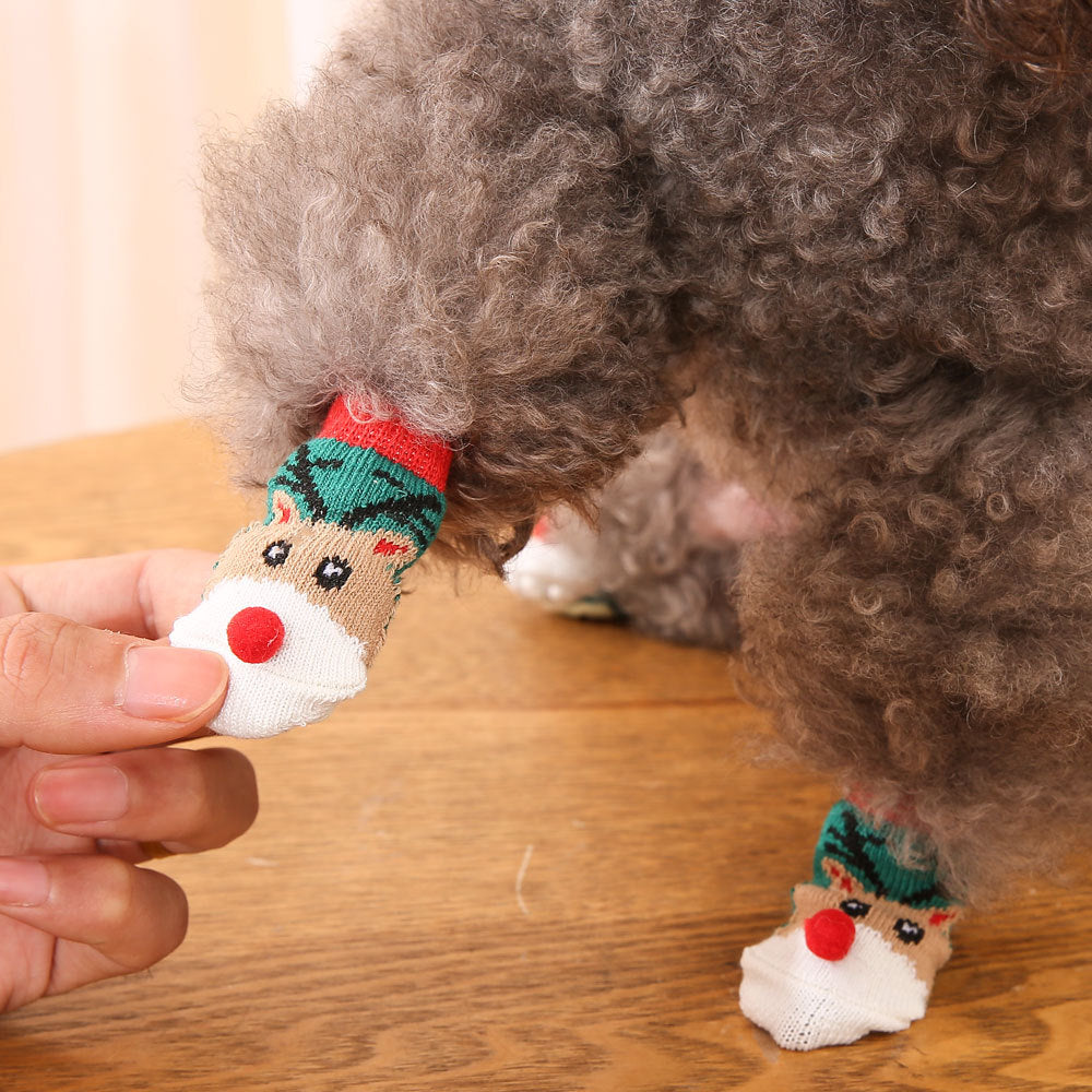 Chaussettes pour chiens de Noël