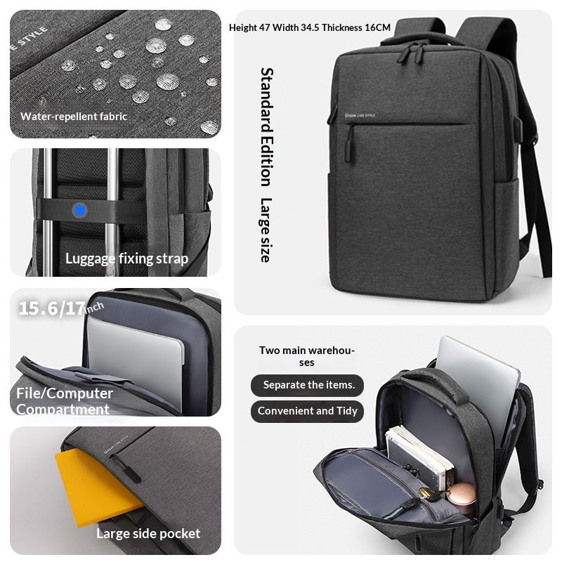 Sac à dos simple et élégant avec un compartiment pour ordinateur portable dédié