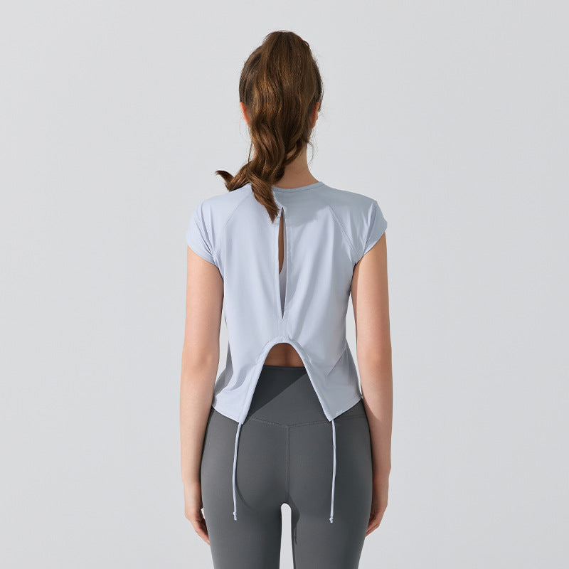 Femmes Blouse à manches courtes Haut sport