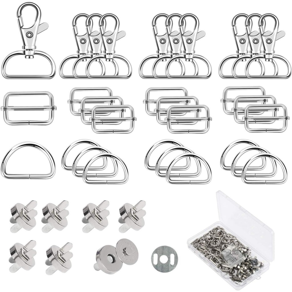 64-Piece Set d'accessoires de sac pour la couture: D-Rings