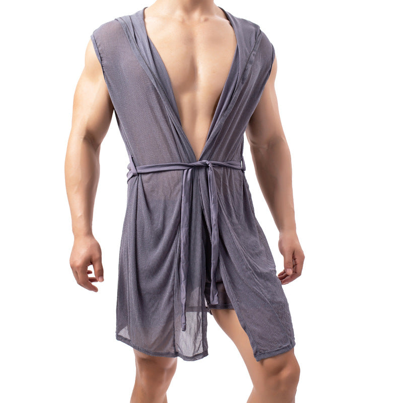 Or Dot peignoir hommes sexy manteau