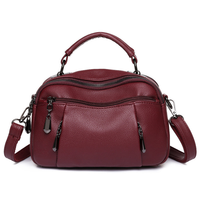 Sac à main PU multicouches et petit sac carré