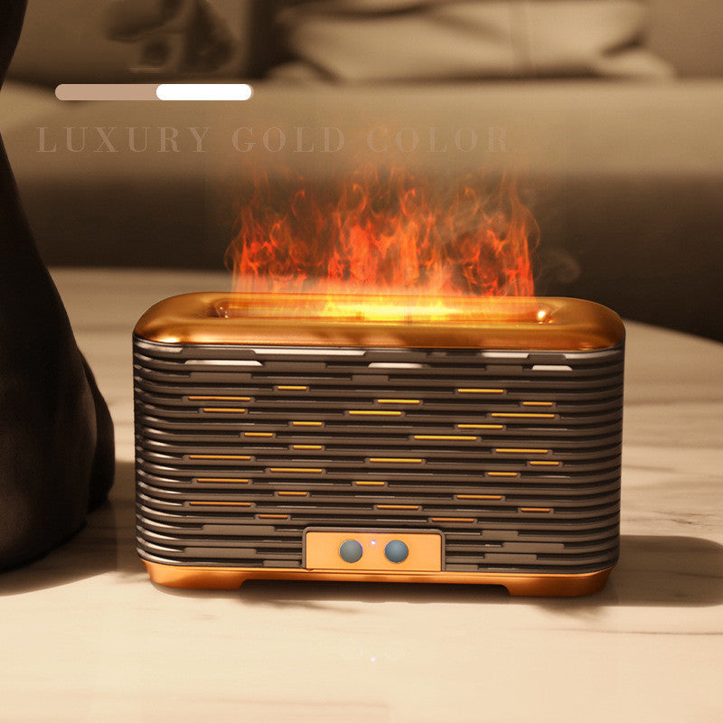 Diffuseur d'arôme de flamme Bureau d'humidificateur Grande Capacité de décoration maison USB