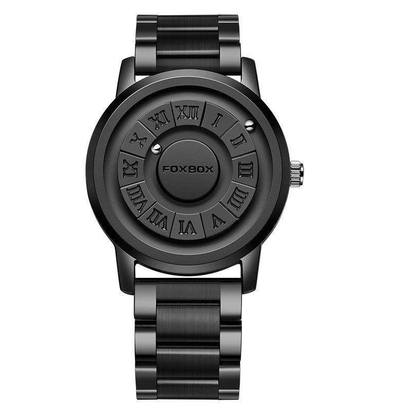 Montre de suspension magnétique pour hommes Montre de quartz créative