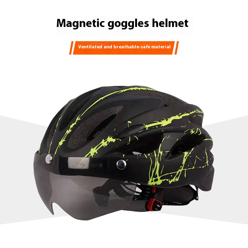 Mountain Highway Véhicule Aspiration magnétique Gants Casque d'équitation Respirant et coupe-vent