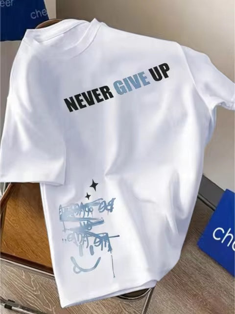 T-shirt à manches courtes imprimé style foncé