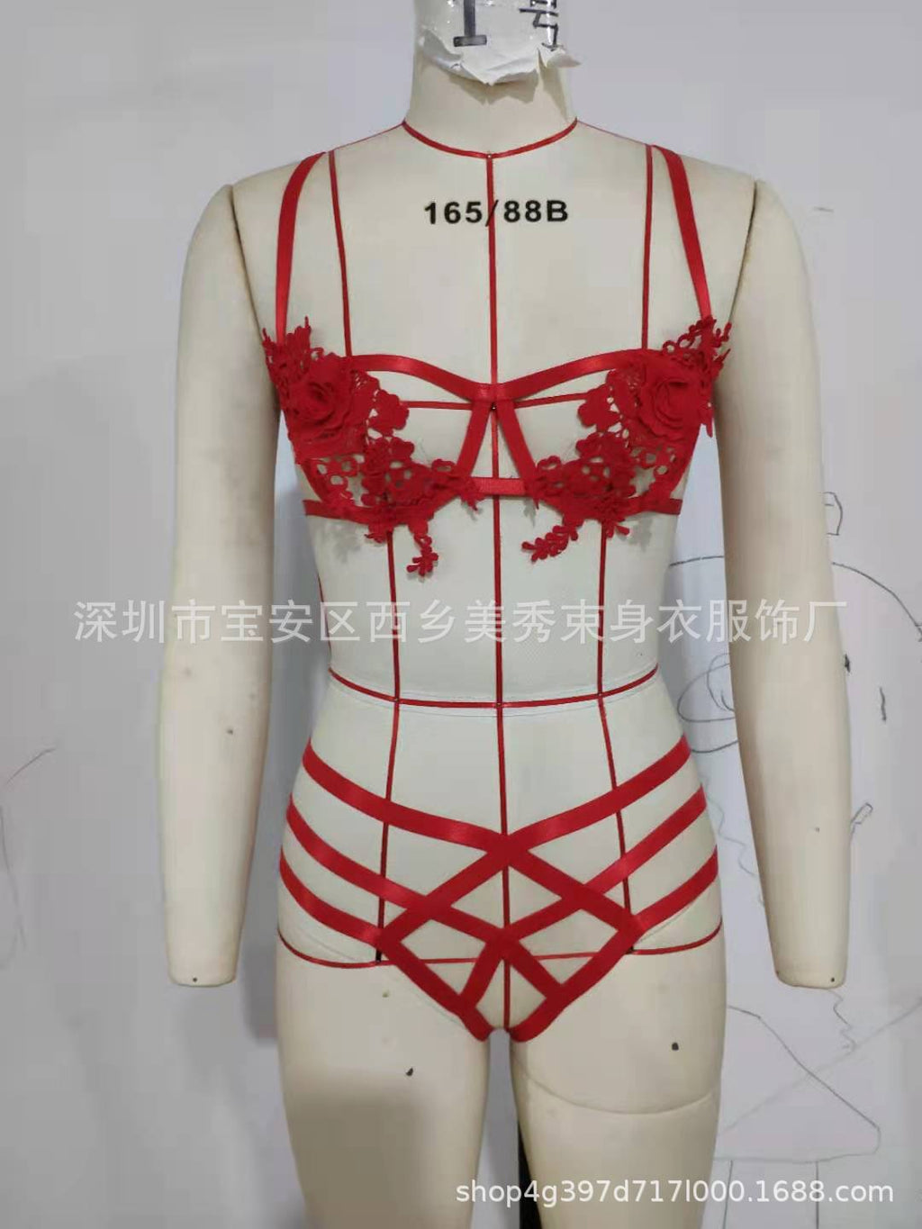 Bracelet de bondage sans glissement Erotique Set Modeable Midriff-barring Design