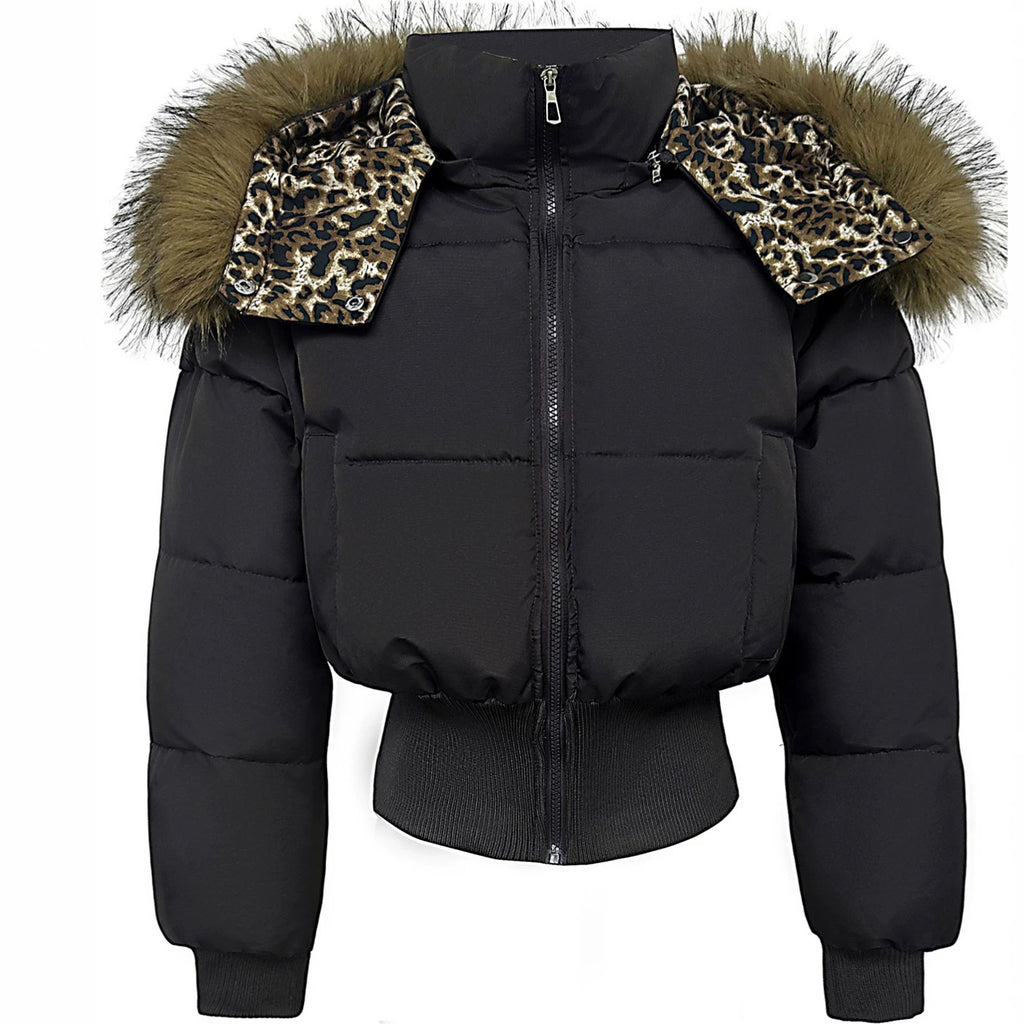 Manteau d'hiver à capuchon avec top super épais pour chaud
