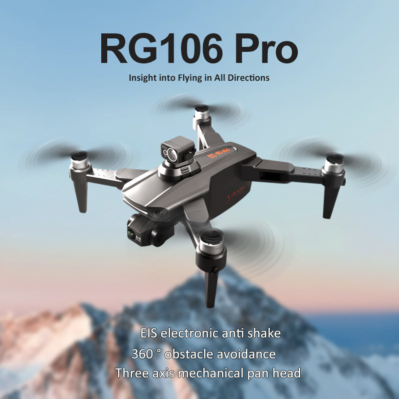 RG106PRO Véhicule aérien sans pilote Évitement d'obstacle Sans brosse Tête à trois axes