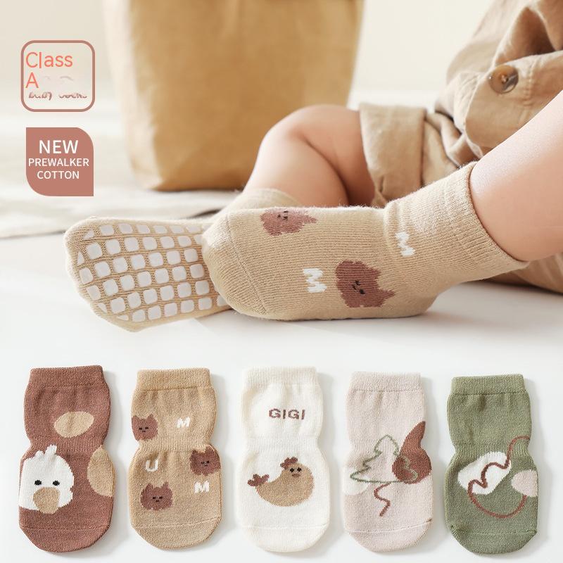 Bébé Automne et hiver Colle antidérapante Fond Chaussettes antidérapantes Tube Chaussettes