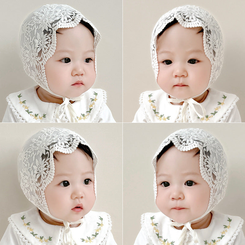 Nouveau-né Court Lace Princess Hat Baby Hat