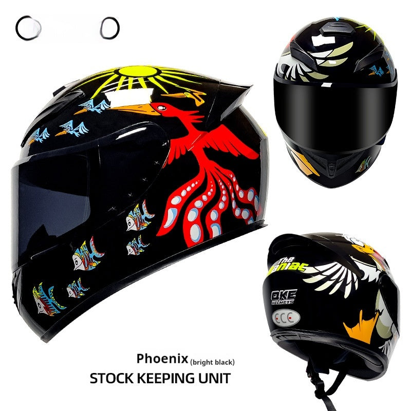 Moto Hiver Personnalité Casque de moto
