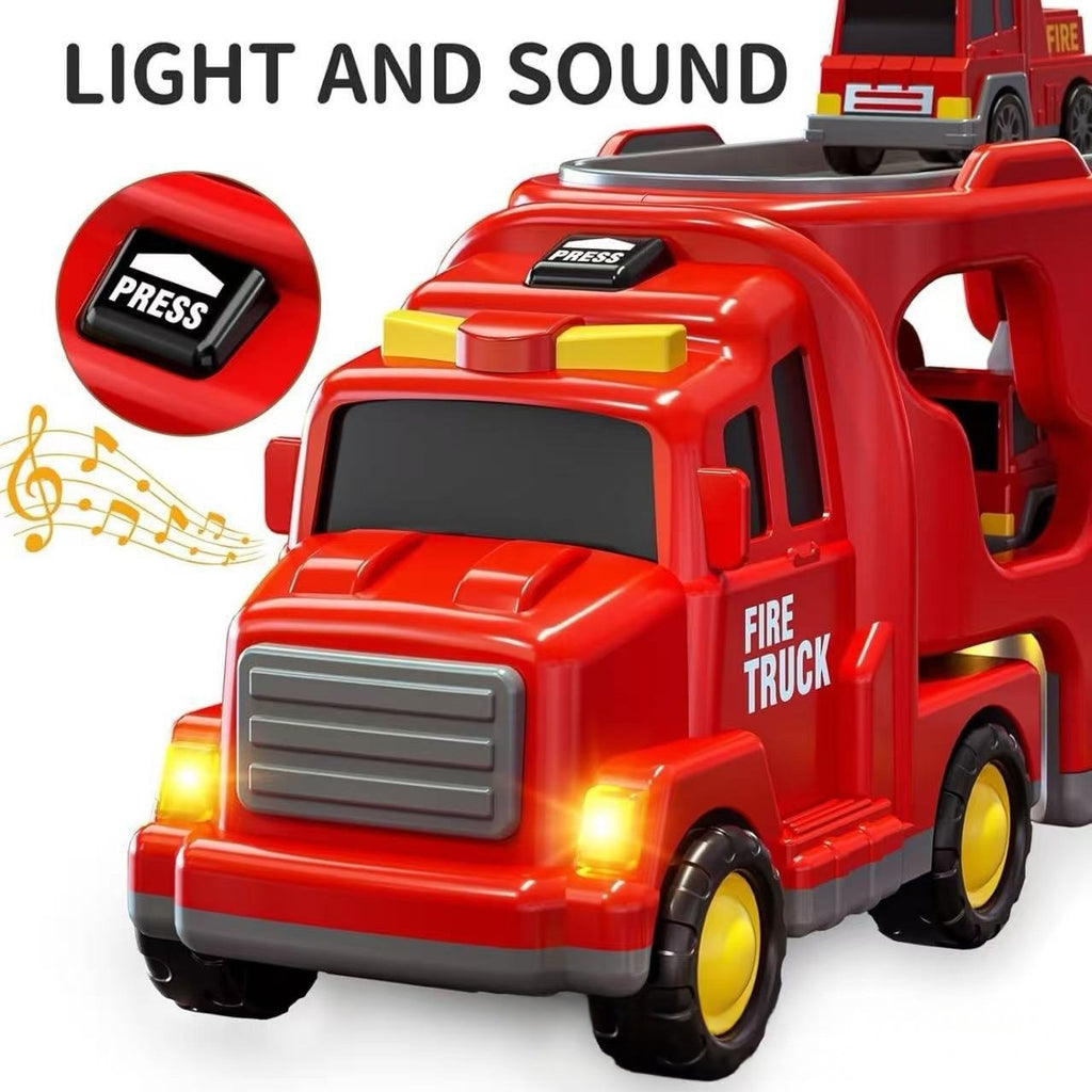Voiture de police avec lumières et la construction de la musique