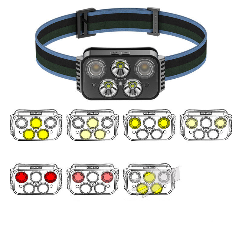 Outdoor Camping USB Rechargeable Smart Induction Lampe de pêche